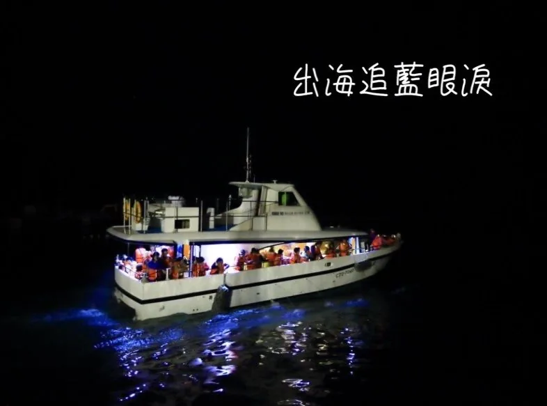 夜間出海追藍眼淚的船